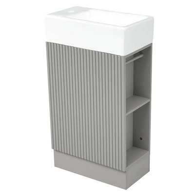 Ensemble de meuble-lavabo simple 18,61 po avec plateau en céramique Josslin
