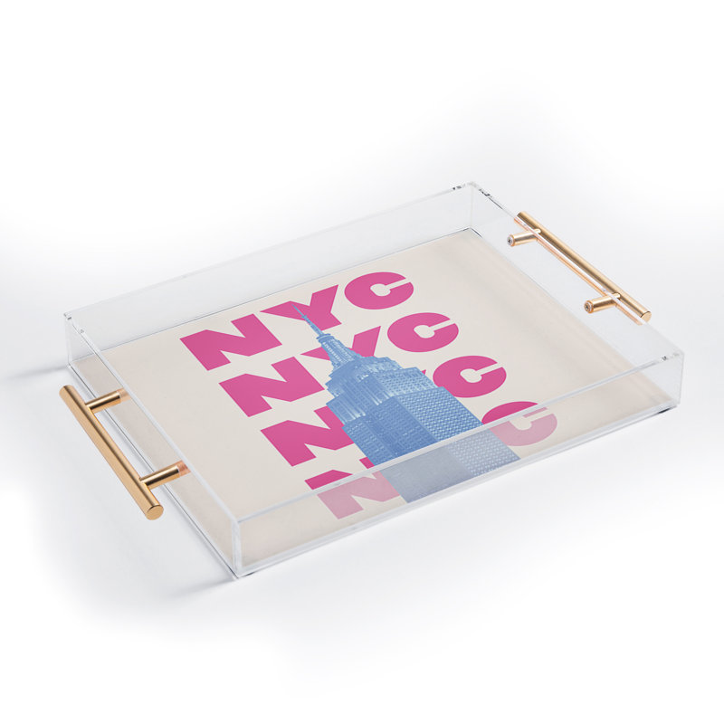 April Lane Art NYC Empire State Building Acrylic Tray