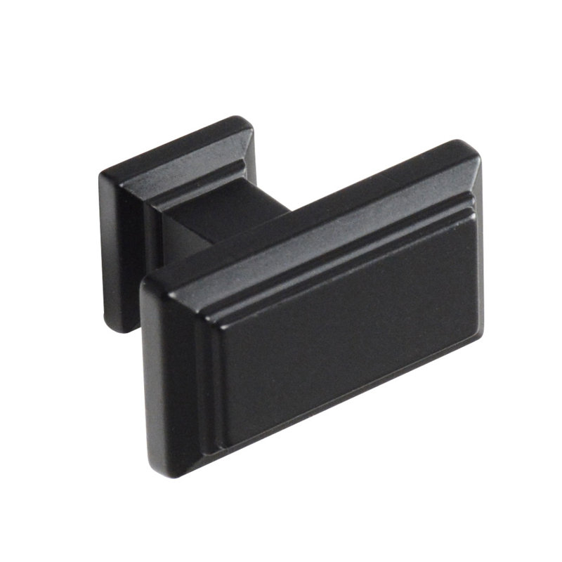 1.3" Length Rectangle Knob, Matte Black