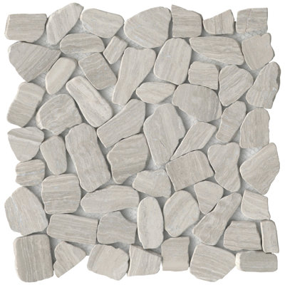 Cultura Beige 12 in. x 12 in. Honed Pebbles Floor and Wall Tile (10.0 sq. ft./Case)