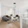 Neva 3-Light Transitional Globe Chandelier for Entryways with 7 in. Clear Iridescent Glass Shades