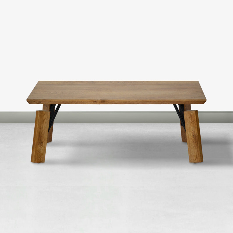 Table basse rectangulaire avec pieds blocs