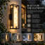 18.5" Modern Spanish Alabaster Integrated LED Outdoor Wall Sconce