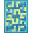 Bleu/Bleu sarcelle/Vert/Jaune