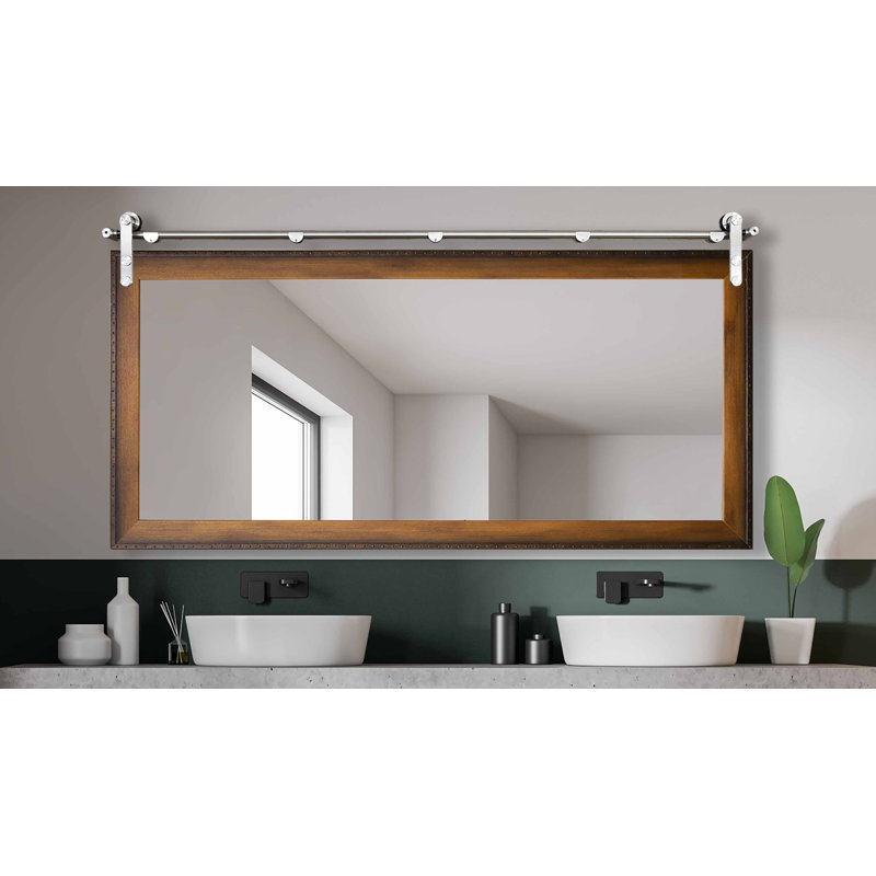 Karlyn Wood Flat Mirror, 30.5" x 53.5"