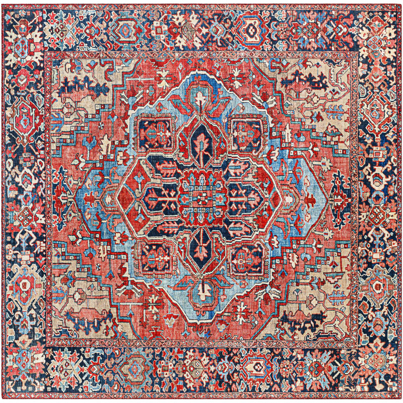 Longino Oriental Indoor Rug, Square 10'