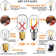 2-Pieces 1W T22 T7 LED Bulbs (15-Watt Equivalent) with E12/Candelabra Base Dimmable 2700K