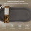 Baignoire d'ingénierie de surface solide 63 "avec trop-plein et bonde escamotable 63"