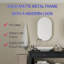 Stylish Bathroom Wall Cabinet with Mirror and Adjustable Shelves, a Functional and Decorative Addition to Your Bathroom.