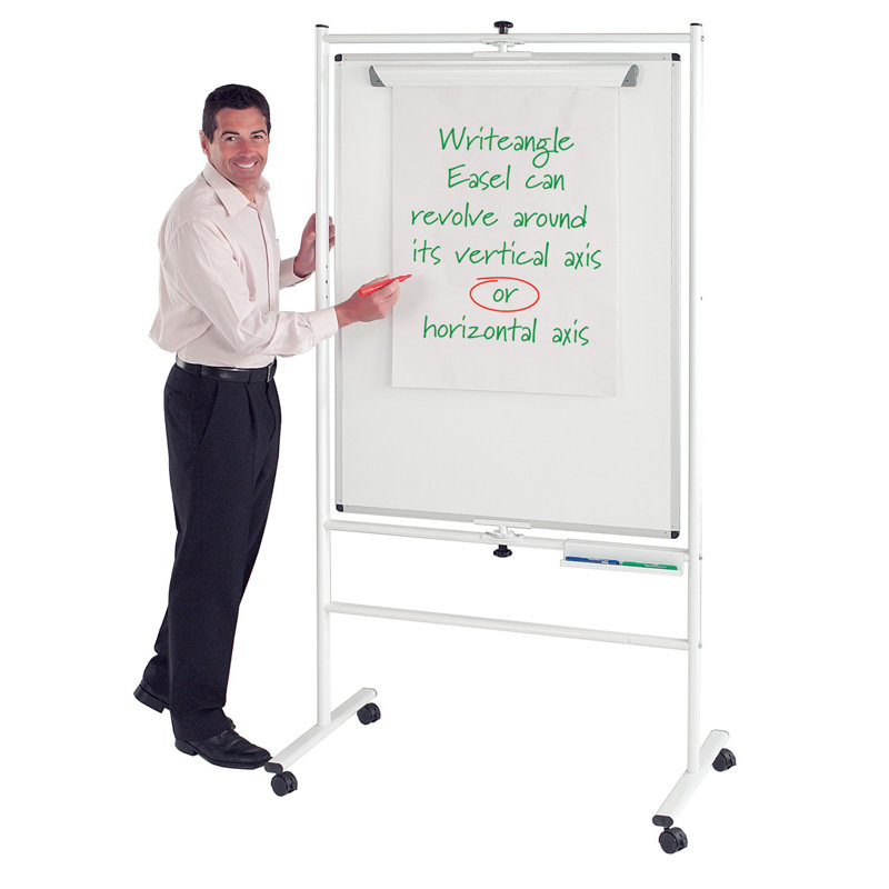Free-Standing Whiteboard, 120 cm H x 150 cm W