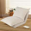 Fauteuil convertible convertible: canapé-lit avec dossier réglable et coussins - beige-1040917816