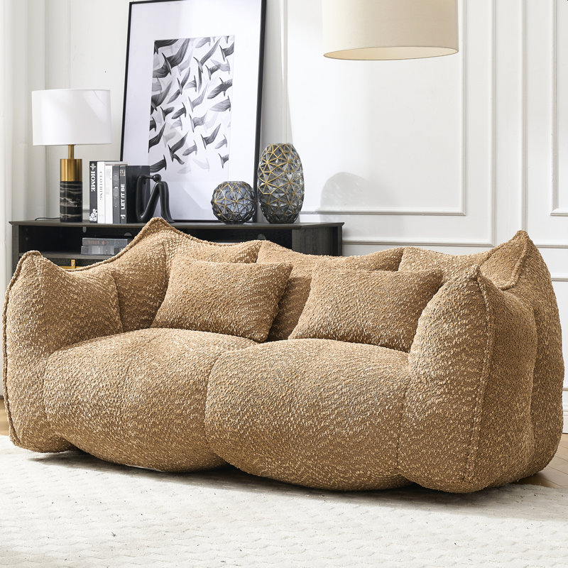 Fauteuil inclinable en chenille avec poignée pour faciliter le déplacement dans la pièce, Brun