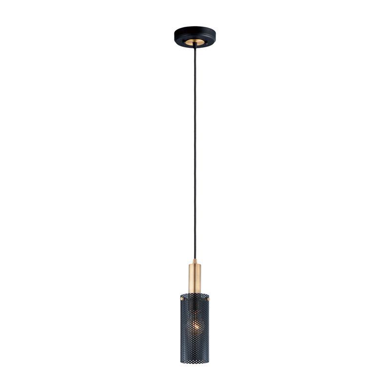 Luminaire suspendu cylindrique à 1 lumière Bacco