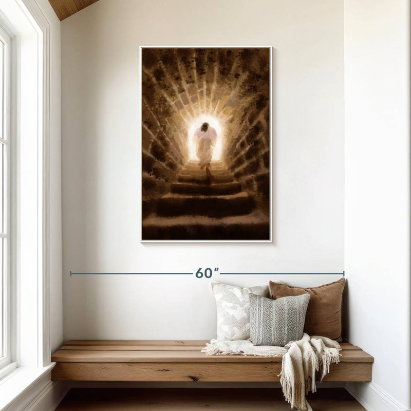 Résurgence du Christ, Floating Frame White, 29" x 43"
