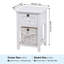 Jasso 30.5cm W Manufactured Wood Bedside Table