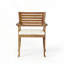 Chaise de salle à manger en bois avec coussins (ensemble de 2)