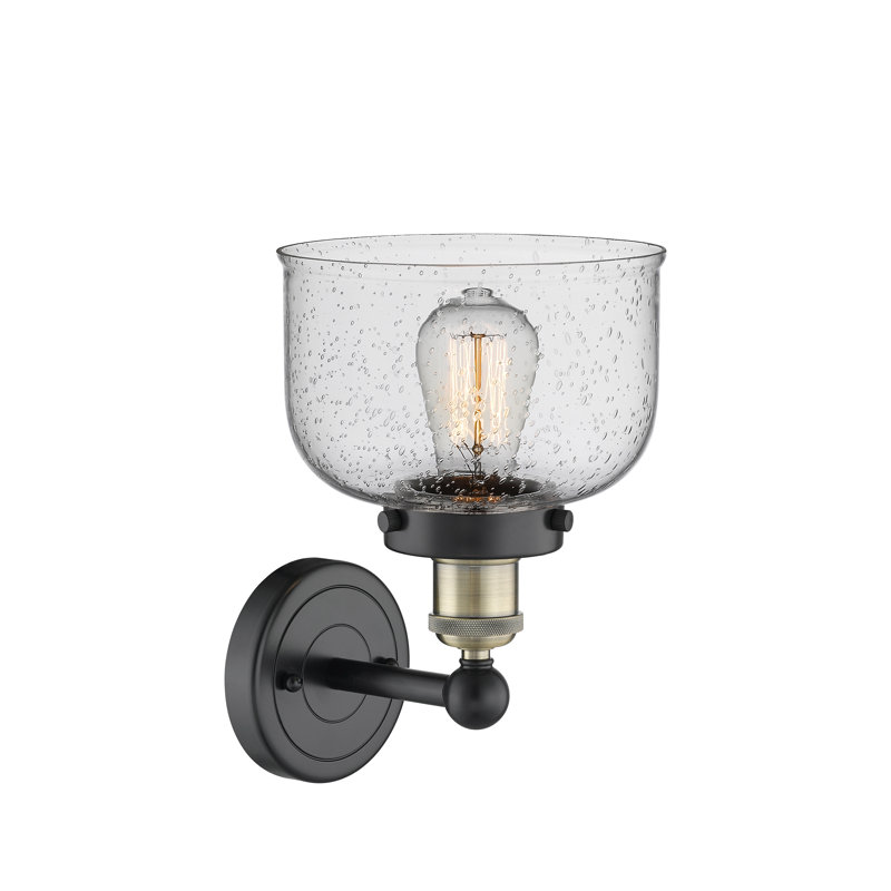 Cetronia Armed Sconce, Seedy, Black Antique Brass