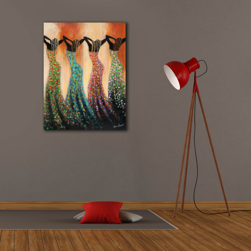 Danse du solstice d'été par Monica Stewart, H 34 po x l 26 po x P 1,5 po