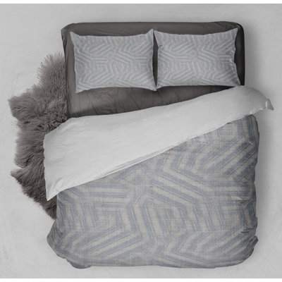 Polyester Twill Geometric Shapes Duvet Cover