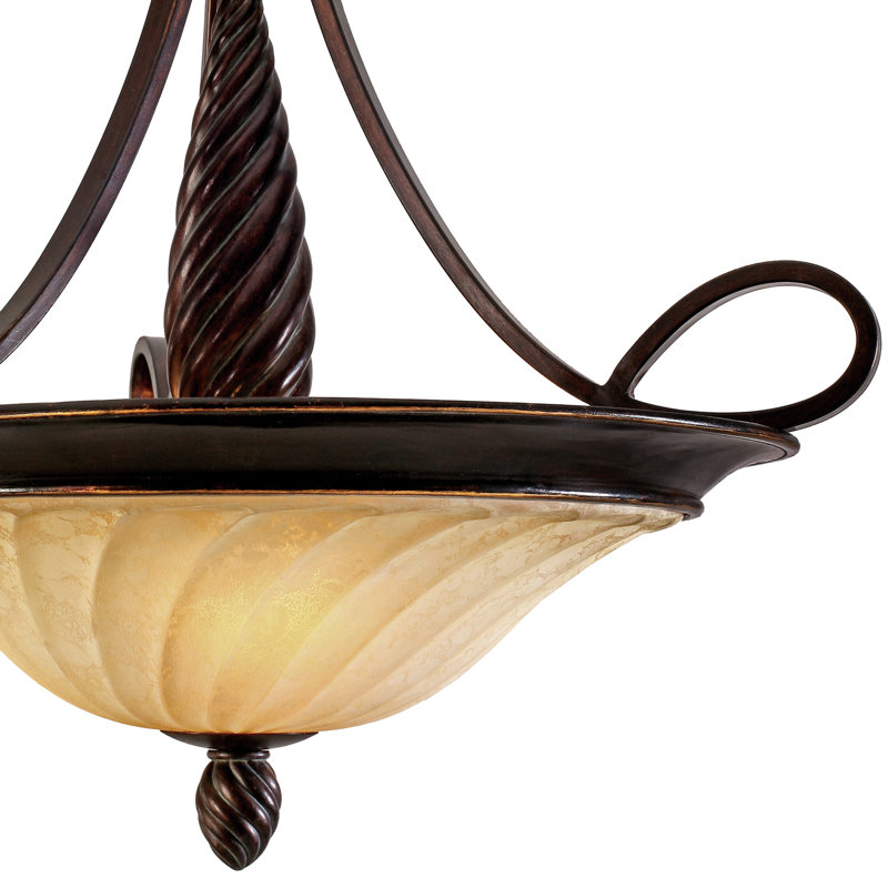 Luminaire suspendu simple à 3 lumières Rosalinda