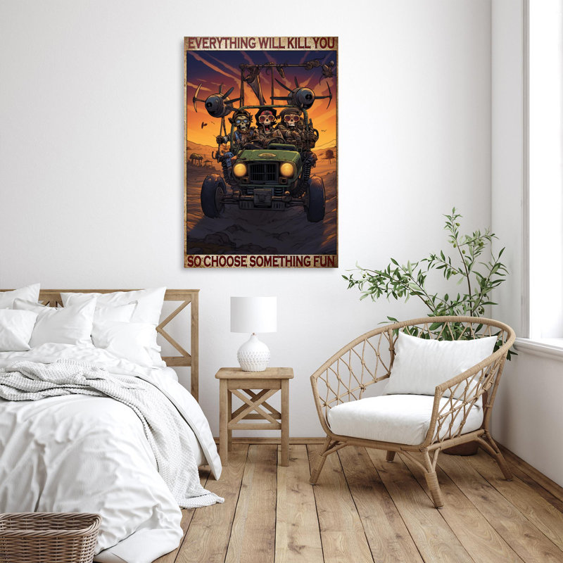 Alors, choisissez quelque chose d'amusant sur toile, H 14 po x l 11 po x P 1,25 po