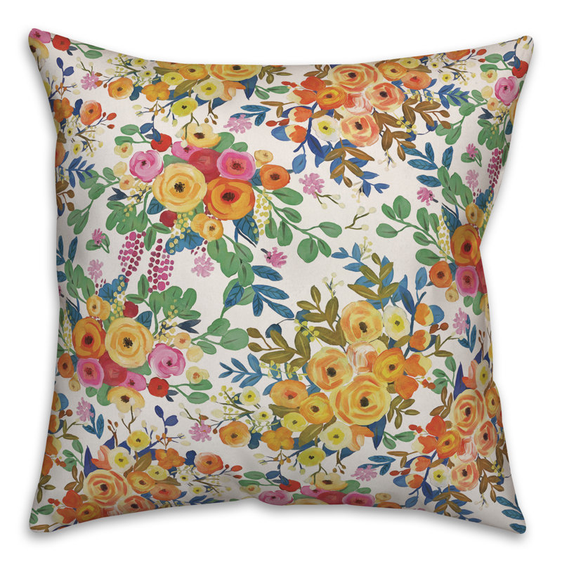 Housse et insert de coussin carré Wildflower, L
