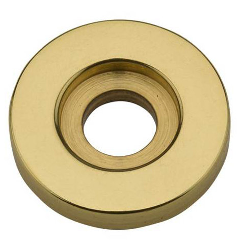 Pull Backplate, 0.5" H x 0.5" W x 0.5" D, Bright Brass
