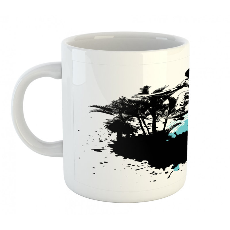Grande tasse à café grunge
