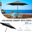 Parasols d'extérieur 9 pi avec inclinaison et manivelle-591123738