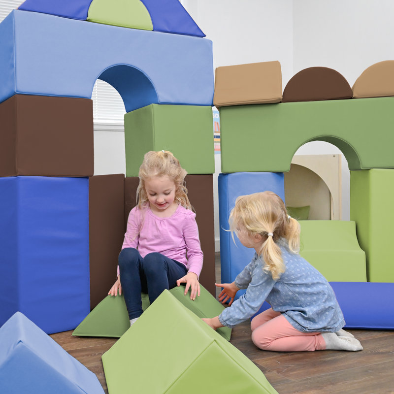 Blocs modulaires 12 po - 21 unités, Brown/Green/Blue