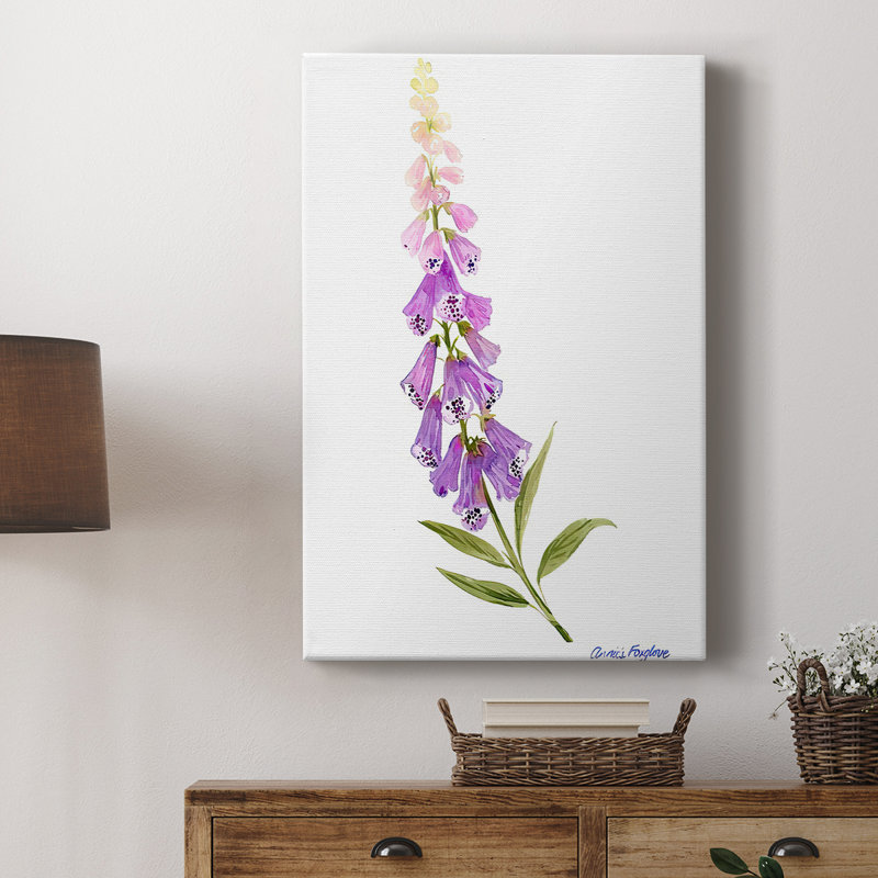 Annie's Foxglove II - galerie sur mesure Cavas, H 48 po x l 32 po