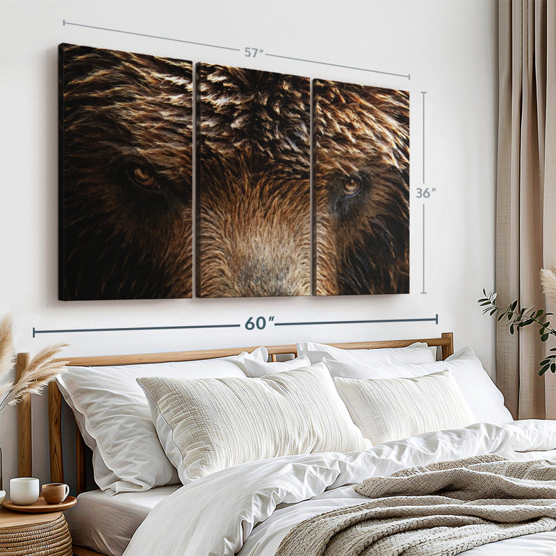 «Grizzly Bear Eyes» sur, H 36 po x l 57 po