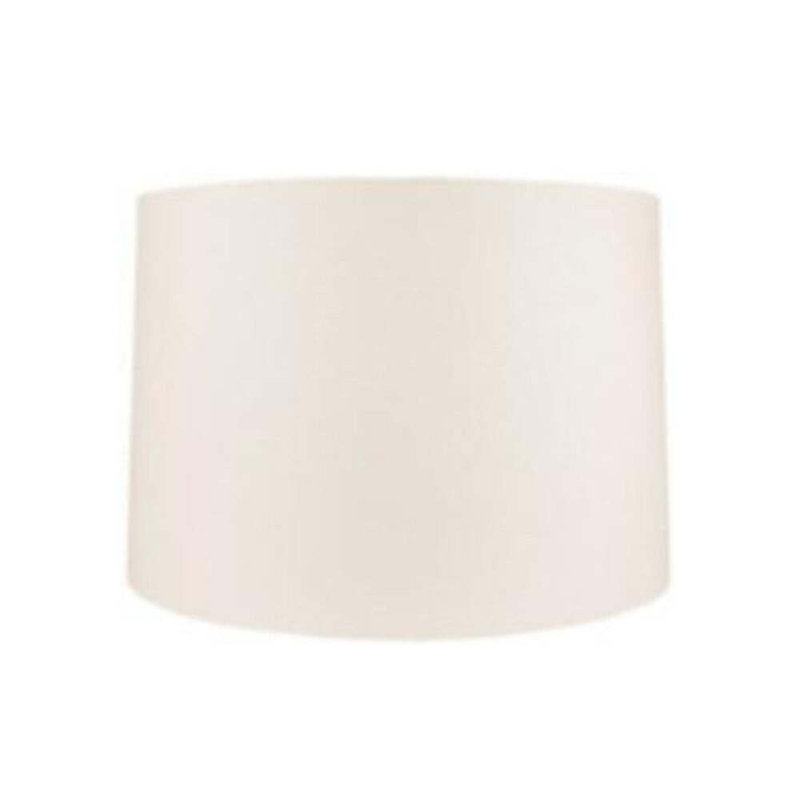 Hardback Linen Drum Lamp Shade, 12.5" H x 19" W x 19" D, Eggshell