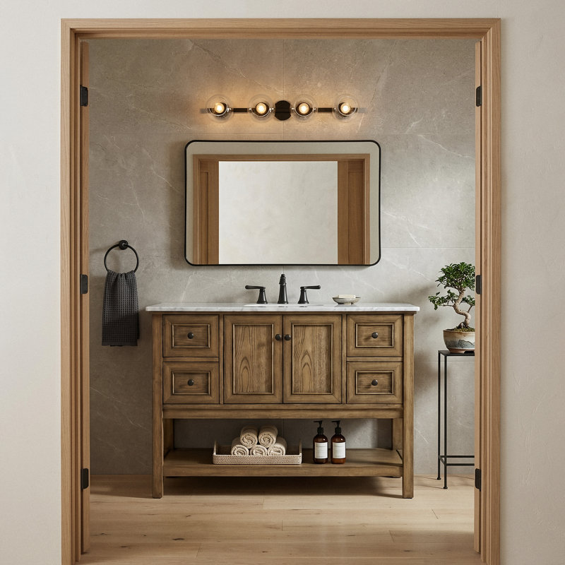 Ensemble de meuble-lavabo simple 48 po Bonsai, Bois flottant
