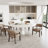 Swivel Tufted Dining Chairs With Casters And Arms-105846494-105846496