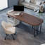 Bureau de direction rectangulaire simplifié de 62,99 po-130143248