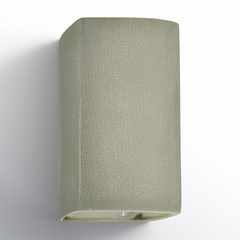 Nomad Ceramic LED Wall Light, Gloss Vanilla, 9.5" H x 5.25" W x 4.5" D, LED