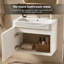 Meuble-lavabo simple avec comptoir en céramique-136652284