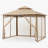 11 Ft. W x 11 Ft. D Steel Patio Gazebo The Soft Roof-62080222