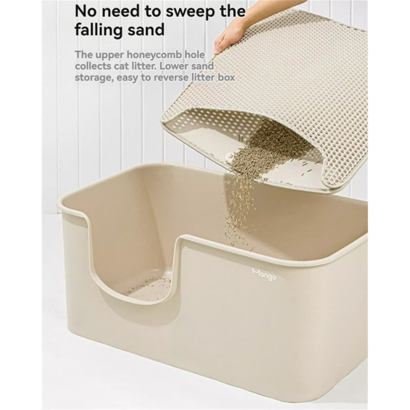 Plastic Litter Mat, 0.11" H x 35.43" W x 23.62" D