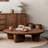 Wabi-sabi minimal solid wood coffee table