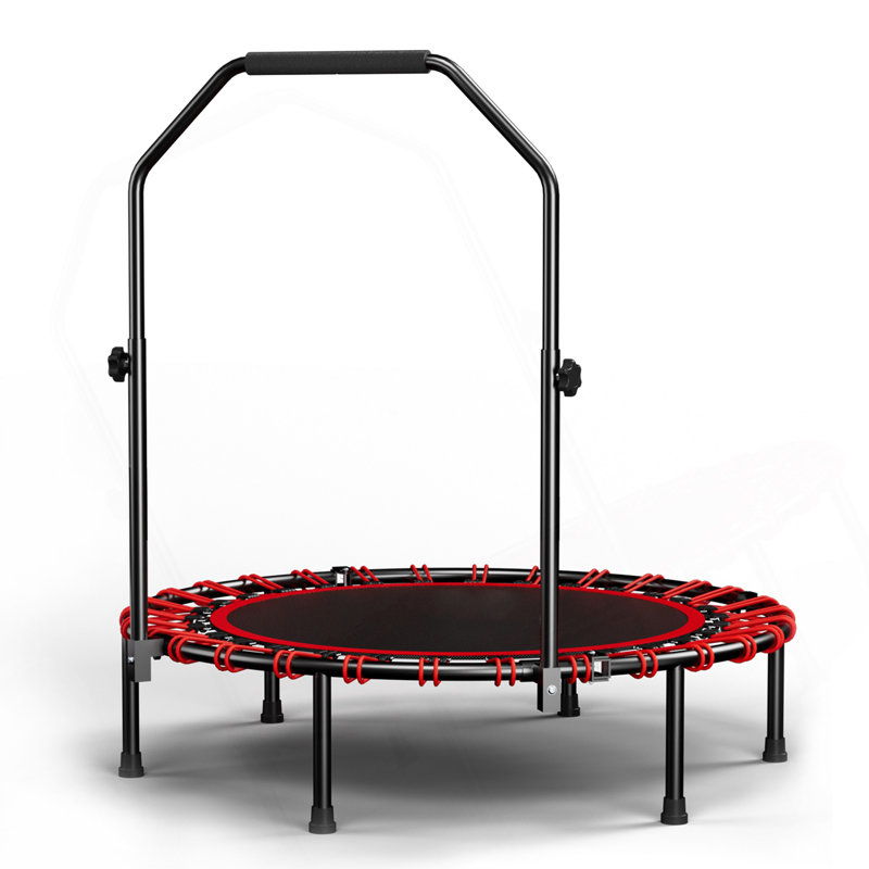 40Inch Foldable Trampoline With Handle-Premium-Elastic -Black