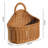 Large Wall Hanging Basket For Storage, Woven Rattan Organizer For Kitchen, Bathroom, Dorm, And Living Room Wall Mounted Storage Solution