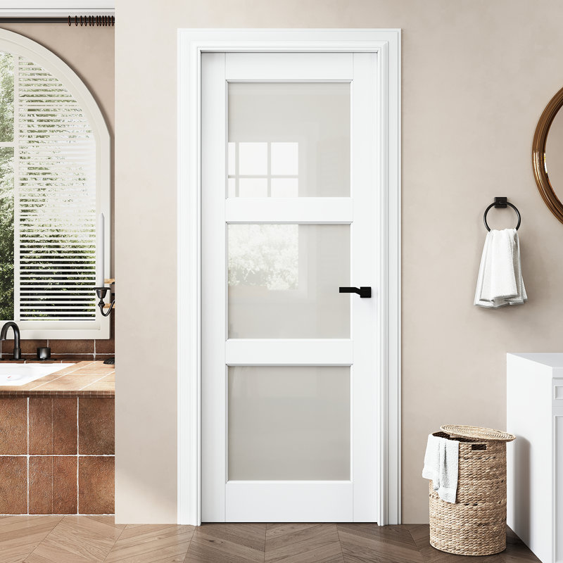 Intérieur de la porte de style standard de style français, 28 po x 80 po