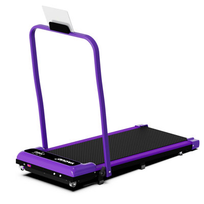 Walking Pad Treadmill with Handle Bar and Adjustable Incline, 3.8HP Portable Electric Treadmills with Wheels for Home