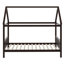 Lit simple de style maison avec tête et pied de lit-1890436060