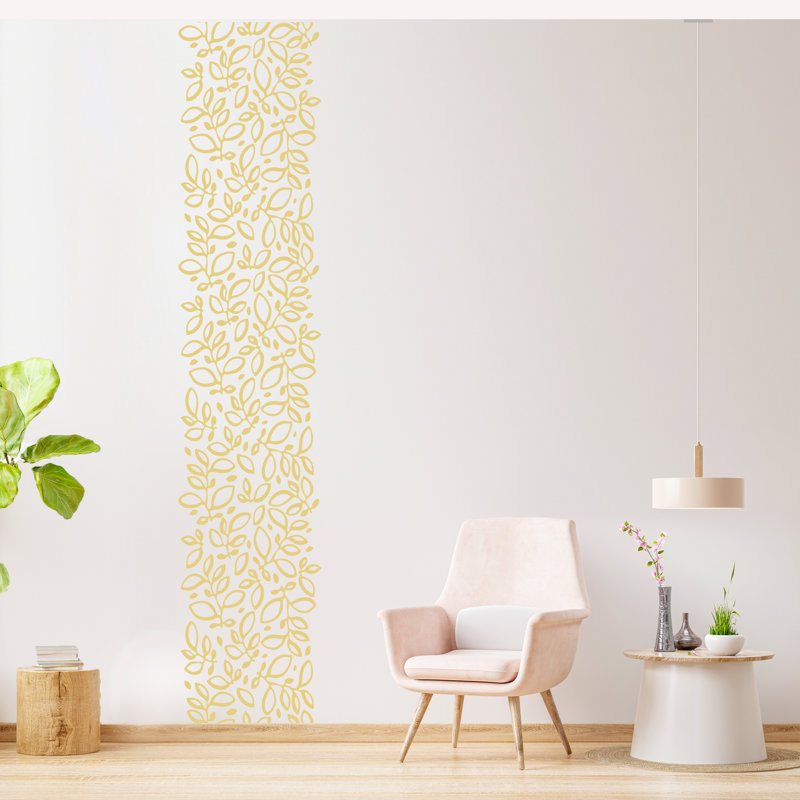 Non-Wall Damaging Wall Decal, Light Yellow