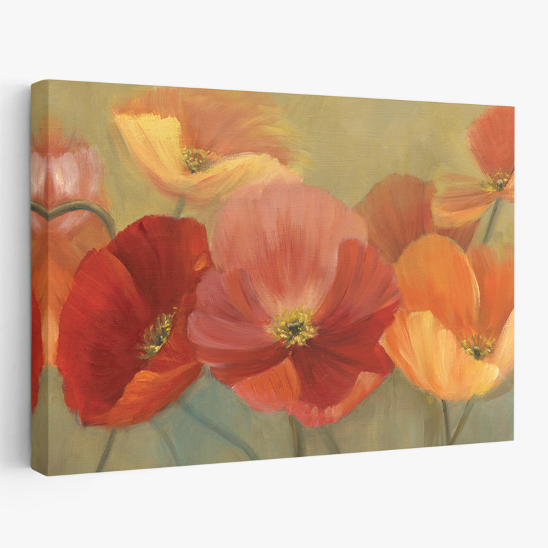 Paysage, nature, plantes, fleurs, art mural sans titre, H 32 po x l 48 po