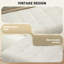 Repose-pieds avec rangement, banc de bout en tissu de lin, beige