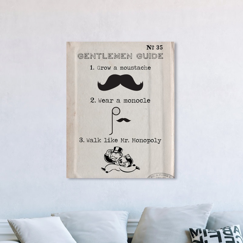 Gentlemen Guide - Impression sur toile, H 45 po x l 36 po